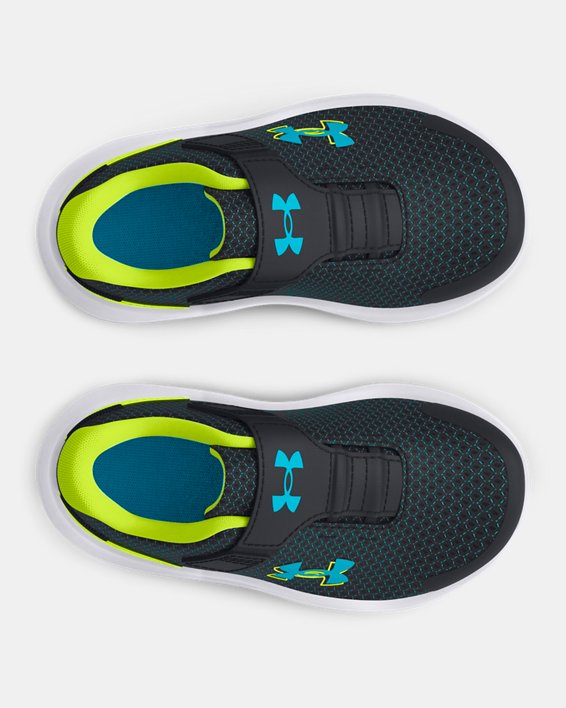 Chłopięce buty do biegania Infant UA Surge 4 AC, Black, pdpMainDesktop image number 2
